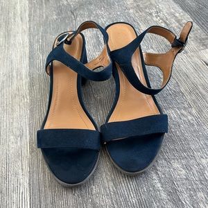 Style&Co • Navy Block Heeled Sandals • Size 8